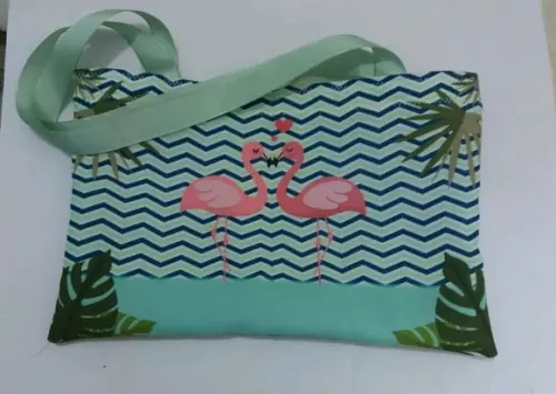 Sacola Tropical Flamingo