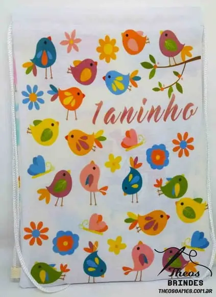 Sacolas Jardim dos Passarinhos
