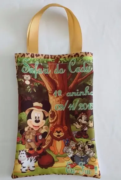 Sacolas Tema Mickey Safari