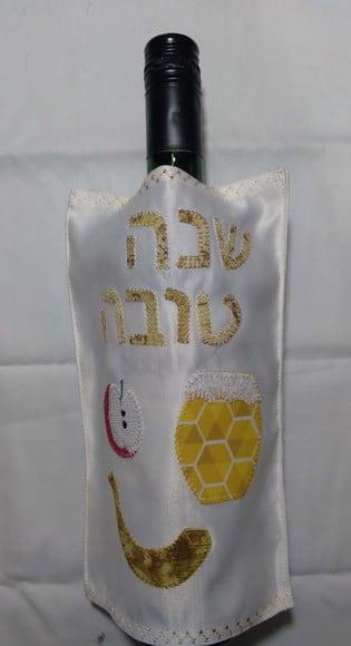 Capa para Garrafa de Vinho - Hosh Hashana
