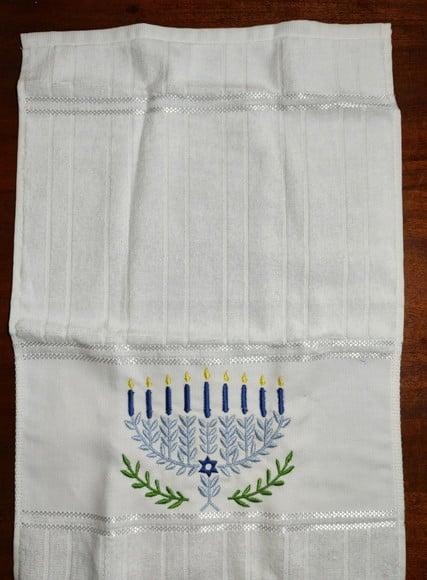 Toalha de Lavabo (toalha de Mão) Chanuka