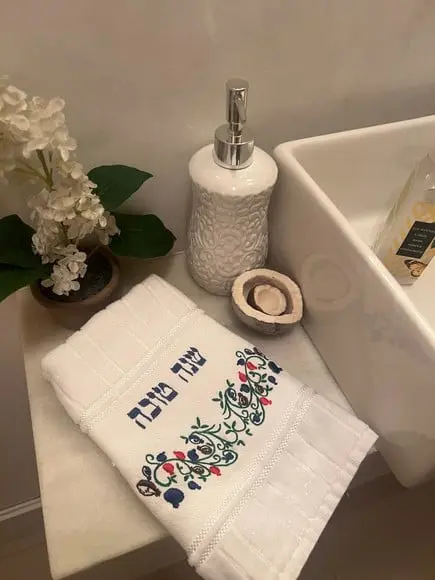 Toalha de Lavabo (toalha de Mão) - Shabat