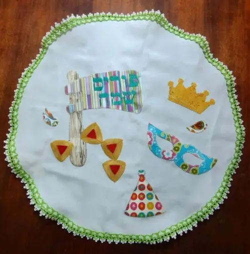 Toalha Decorada para Cobrir Bandeja - Pudim