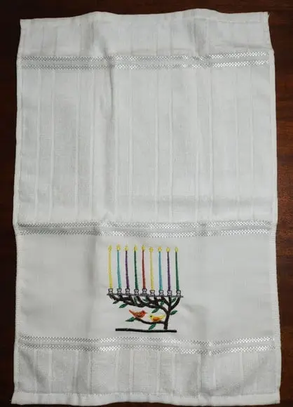 Toalha de Lavabo (toalha de Mão) Chanuka