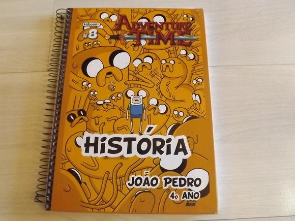 Caderno Personalizado Hora de Aventura