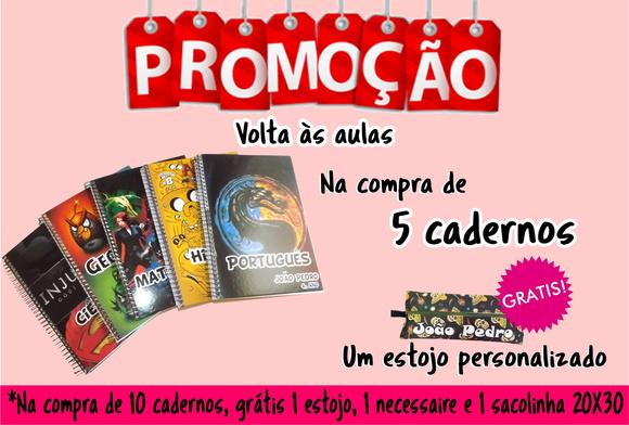 Caderno Personalizado Promoção