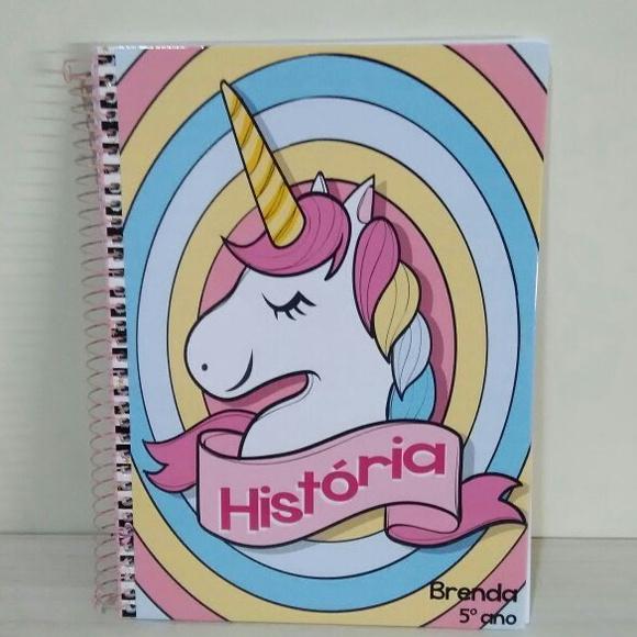Caderno Personalizado Unicórnio