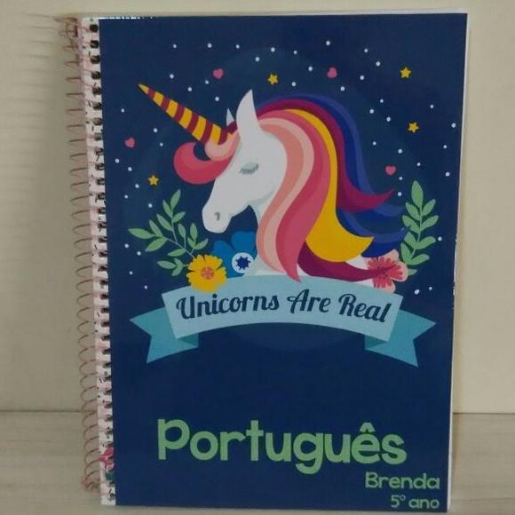 Caderno Personalizado Unicórnio