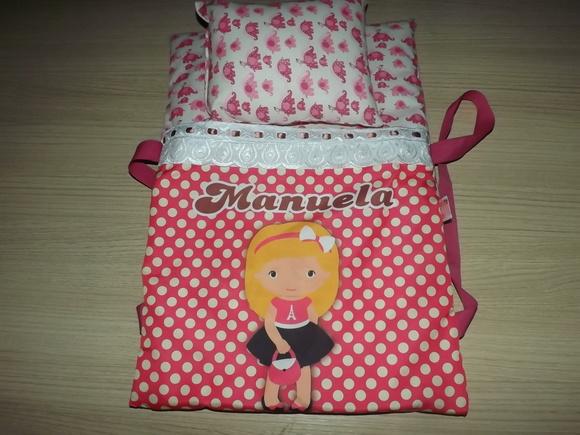 Caminha de Boneca Portátil Personalizada