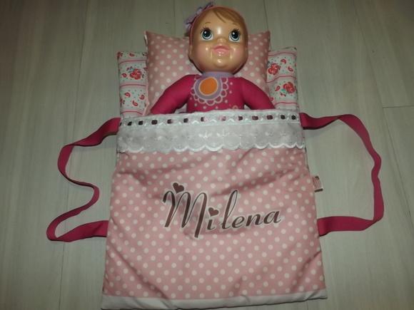 Caminha de Boneca Portátil Personalizada