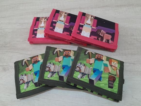 Carteira Personalizada Minecraft Menino