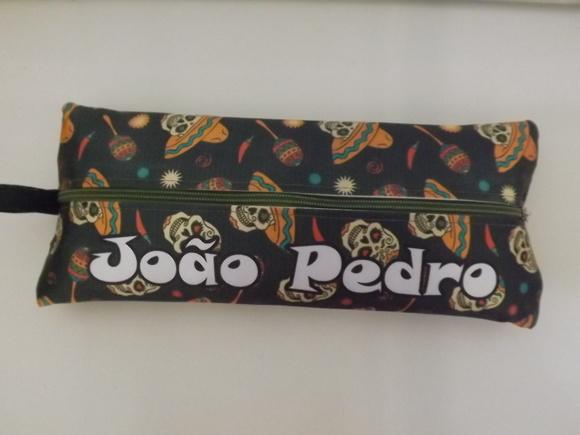 Estojo Personalizado Caveira Mexicana Verde
