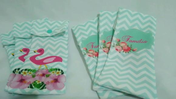 Estojo Personalizado Fino - Flamingo