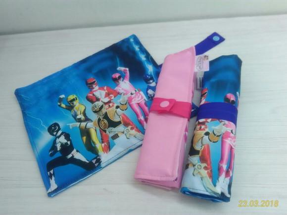 Estojo Rolinho Power Ranger Menina