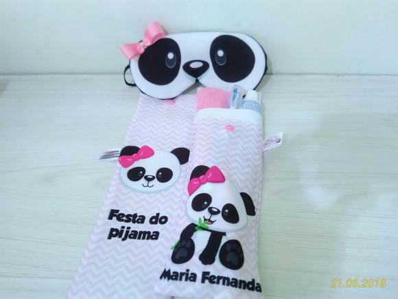 Kit Festa do Pijama Ursinha Panda