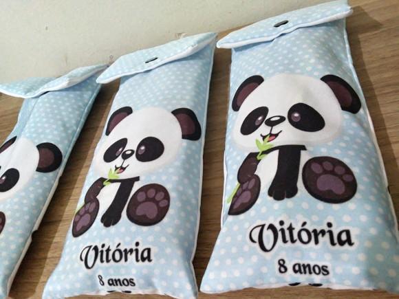 Kit Festa do Pijama Urso Panda Azul