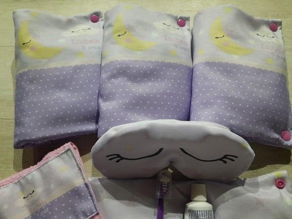 Kit Higiene Luxo Festa do Pijama Lua Lilás