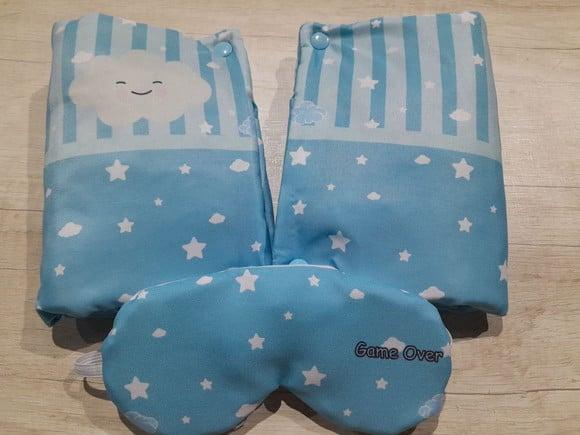 Kit Higiene Luxo Festa do Pijama Nuvem Azul