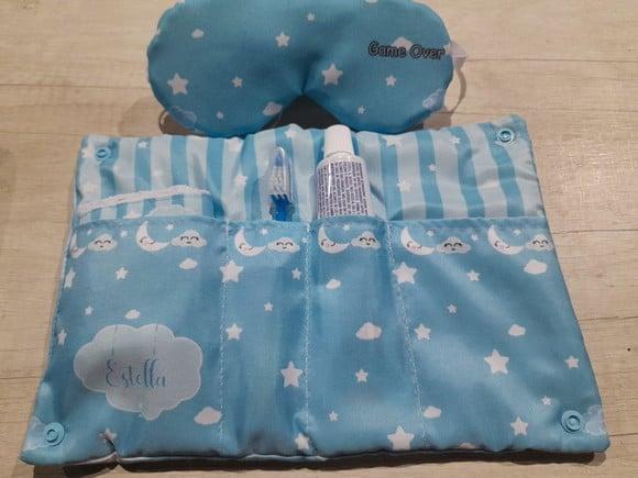 Kit Higiene Luxo Festa do Pijama Nuvem Azul