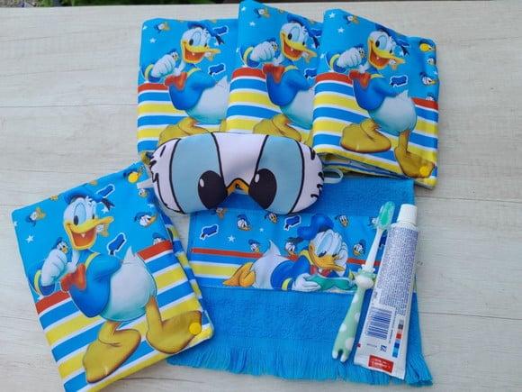 Kit Higiene Luxo Festa do Pijama Pato Donald