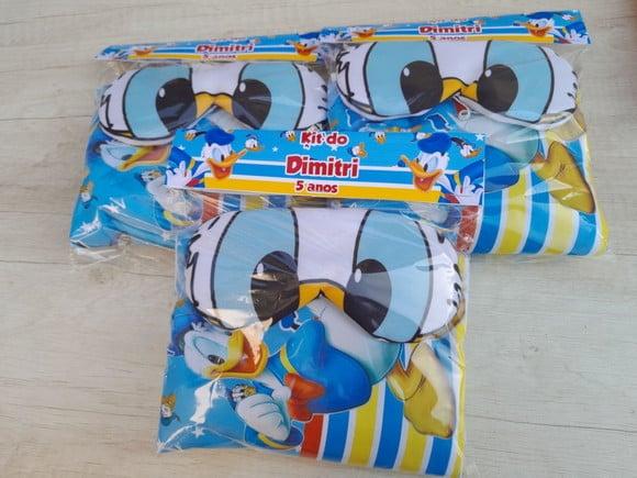 Kit Higiene Luxo Festa do Pijama Pato Donald
