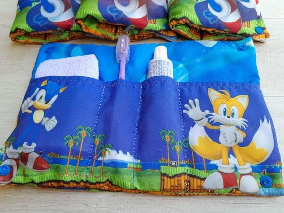 Kit Higiene Luxo Festa do Pijama Sonic