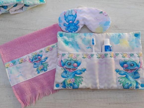 Kit Higiene Luxo Festa do Pijama Stitch Menina