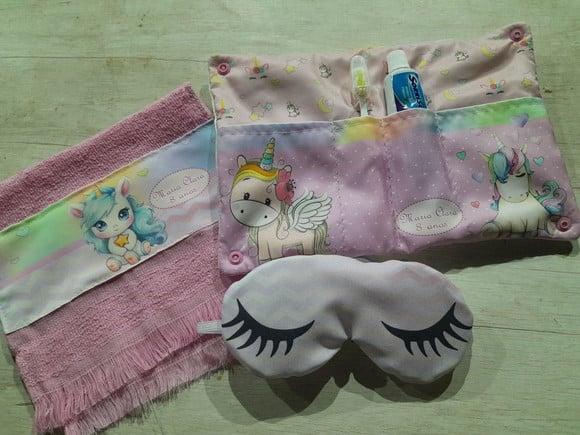 Kit Higiene Luxo Festa do Pijama Unicórnio
