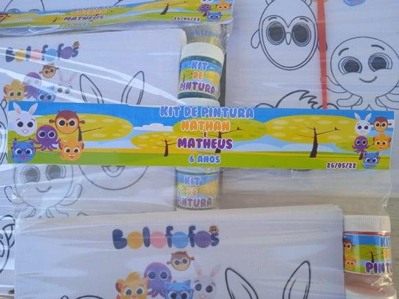 Kit Tela de Pintura Bolofofo e Mochila 28x37