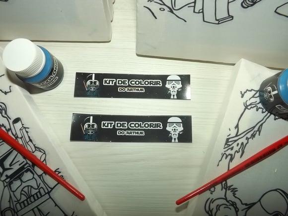 Kit Tela de Pintura Guache Star Wars