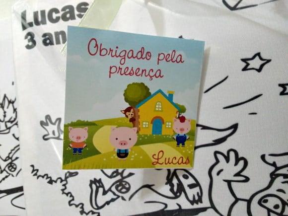 Kit Tela de Pintura Guache Os 3 porquinhos