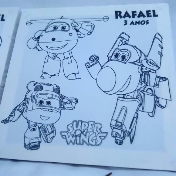 Kit Tela de Pintura Guache Super Wings