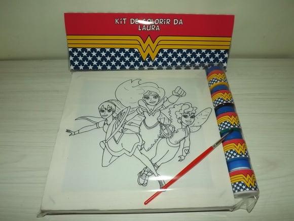 Kit Tela de Pintura Heroina com Lapela