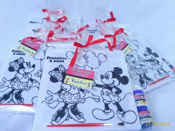 Kit Tela de Pintura Mickey e Minnie