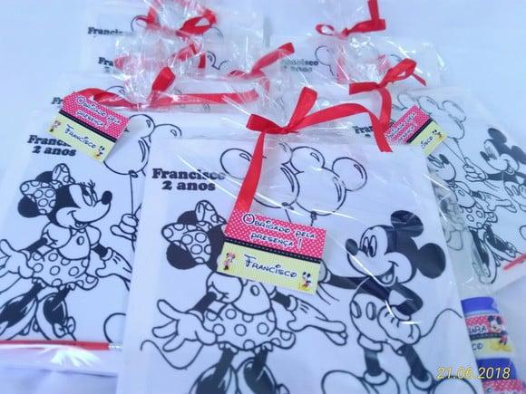 Kit Tela de Pintura Mickey e Minnie