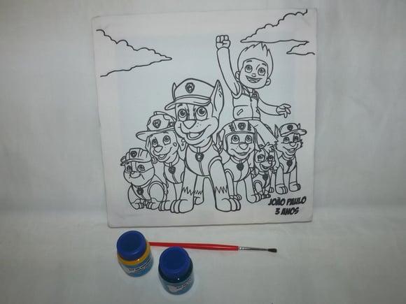Kit Tela de Pintura Patrulha Canina