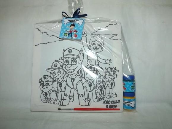 Kit Tela de Pintura Patrulha Canina