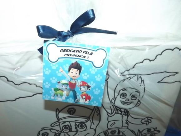 Kit Tela de Pintura Patrulha Canina Com Avental