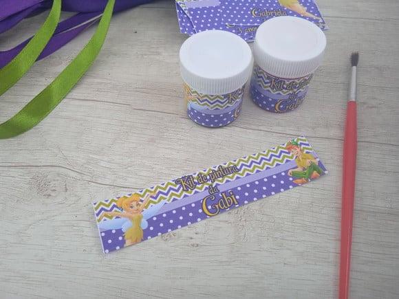 Kit Tela de Pintura Sininho e Pater Pan
