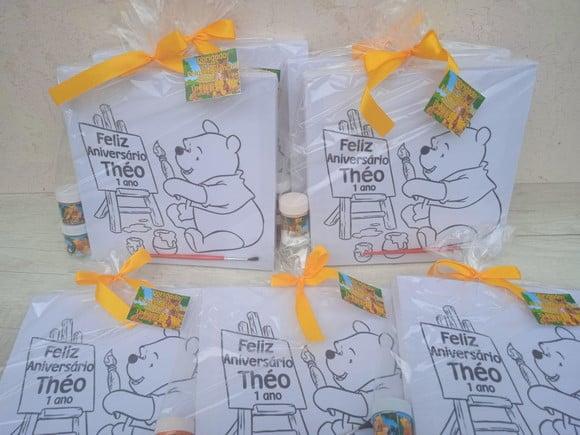 Kit Tela de Pintura Ursinho Pooh