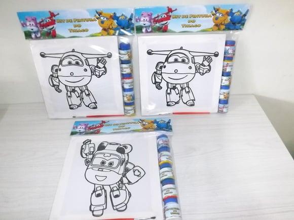 Kit Tela Pintura Super Wings com Lapela