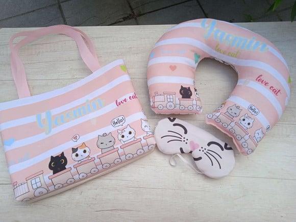 Kit Viagem Gatinho Cute