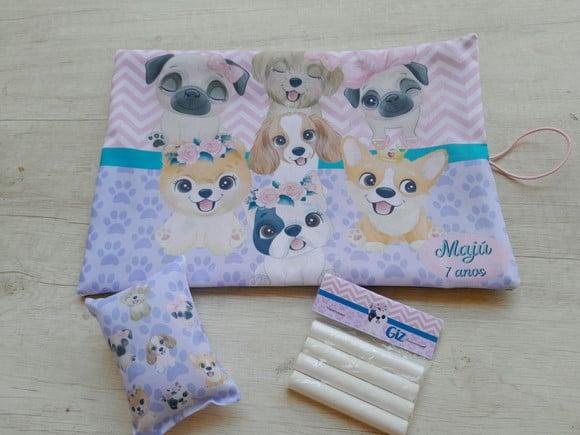 Lousa de Tecido Cachorrinhos 20 x 30