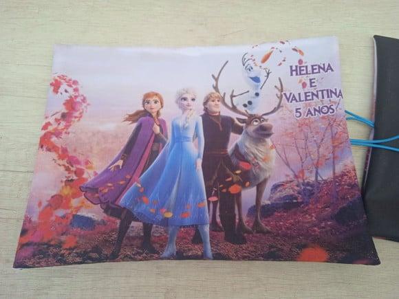 Lousa de Tecido Frozen Ii Roxo 20 x 30