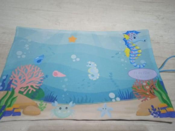 Lousa de Tecido Fundo do Mar 20 x 30