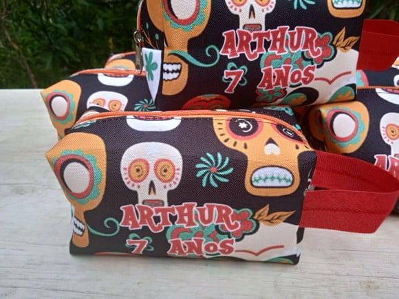 Mini Box Caveira Mexicana Preta