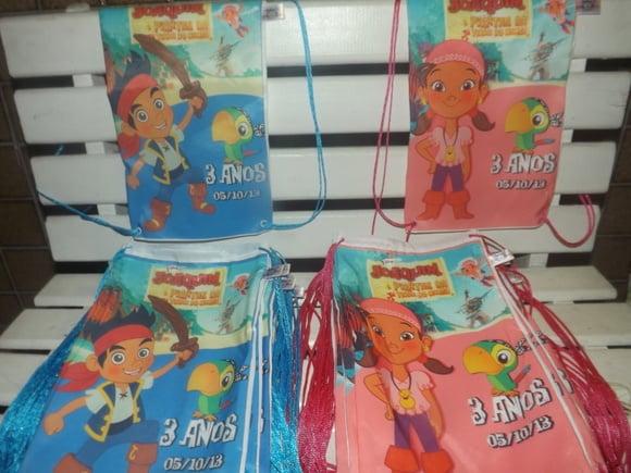 Mochila Infantil Jake e os Piratas