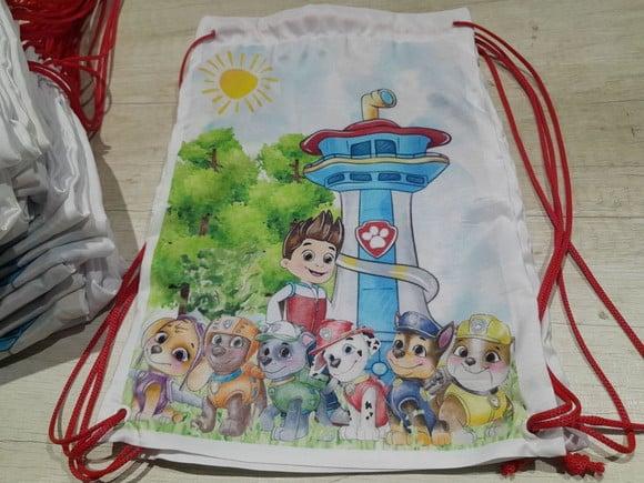 Mochila Infantil Patrulha Canina Aquarela