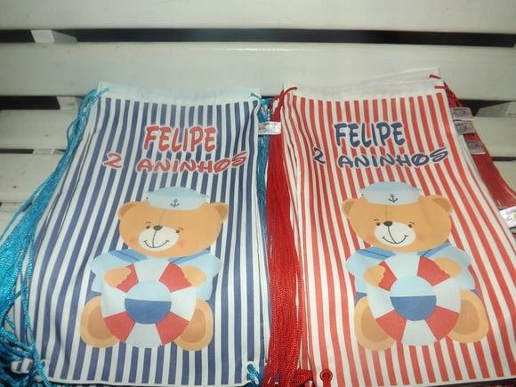 Mochila Infantil Ursinho Marinheiro