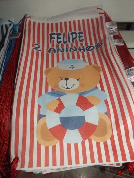 Mochila Infantil Ursinho Marinheiro